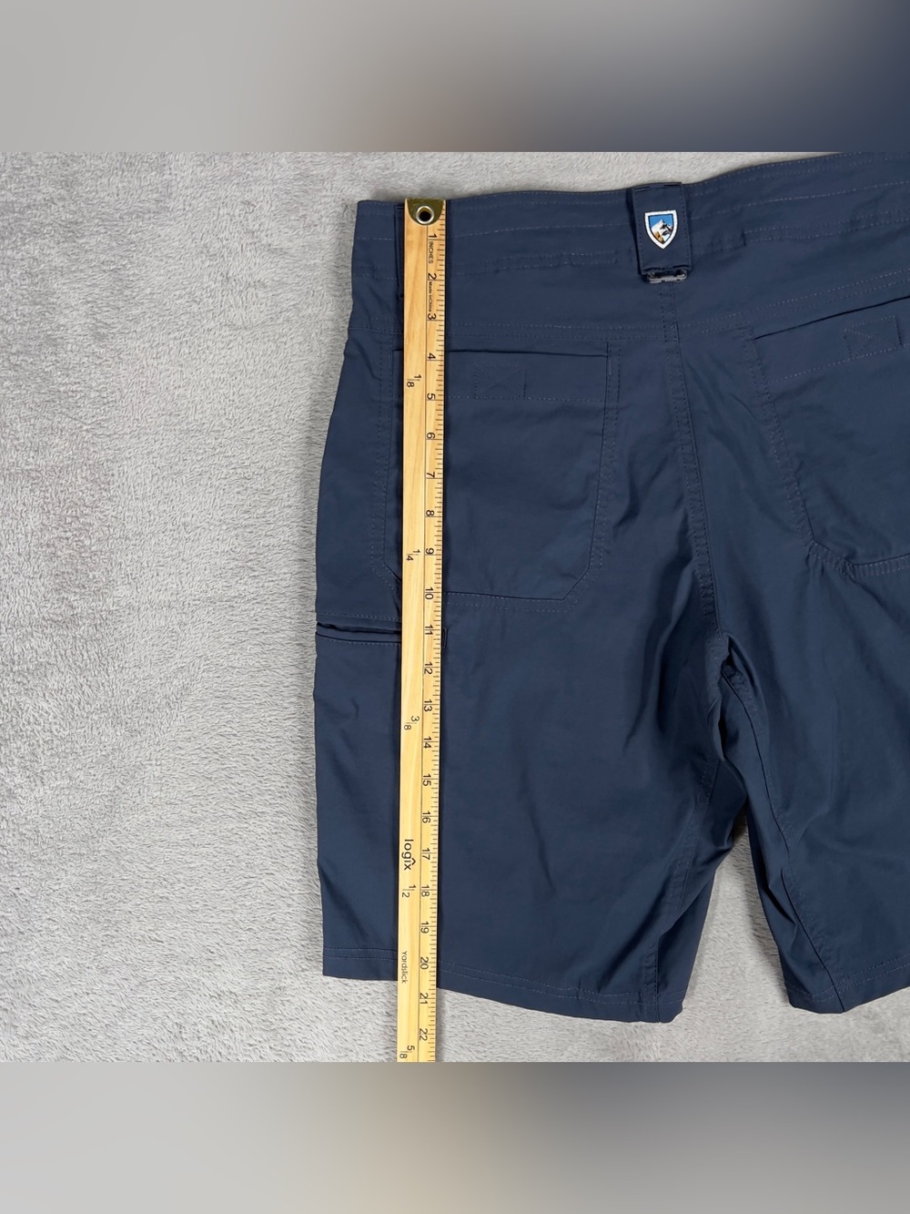 Kuhl Renegade Shorts Men's 33 Blue Cargo Technical Hiking Outdoor 10" 5121 - Picture 9 of 11